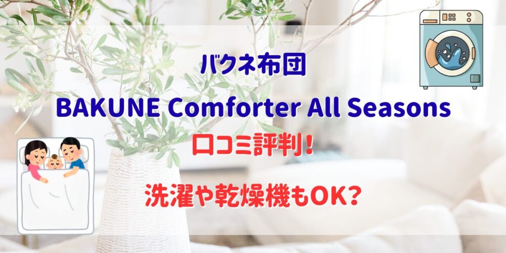 バクネ布団(通年)の口コミ評判！洗濯や乾燥機もOK？注意点も解説